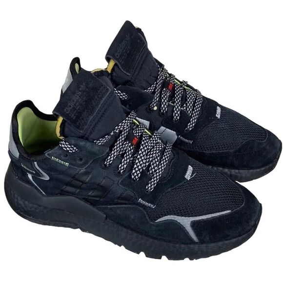 Adidas 3M Nite Jogger Shoes Core Black Reflective Running Sneakers size 5 Men - Picture 6 of 6